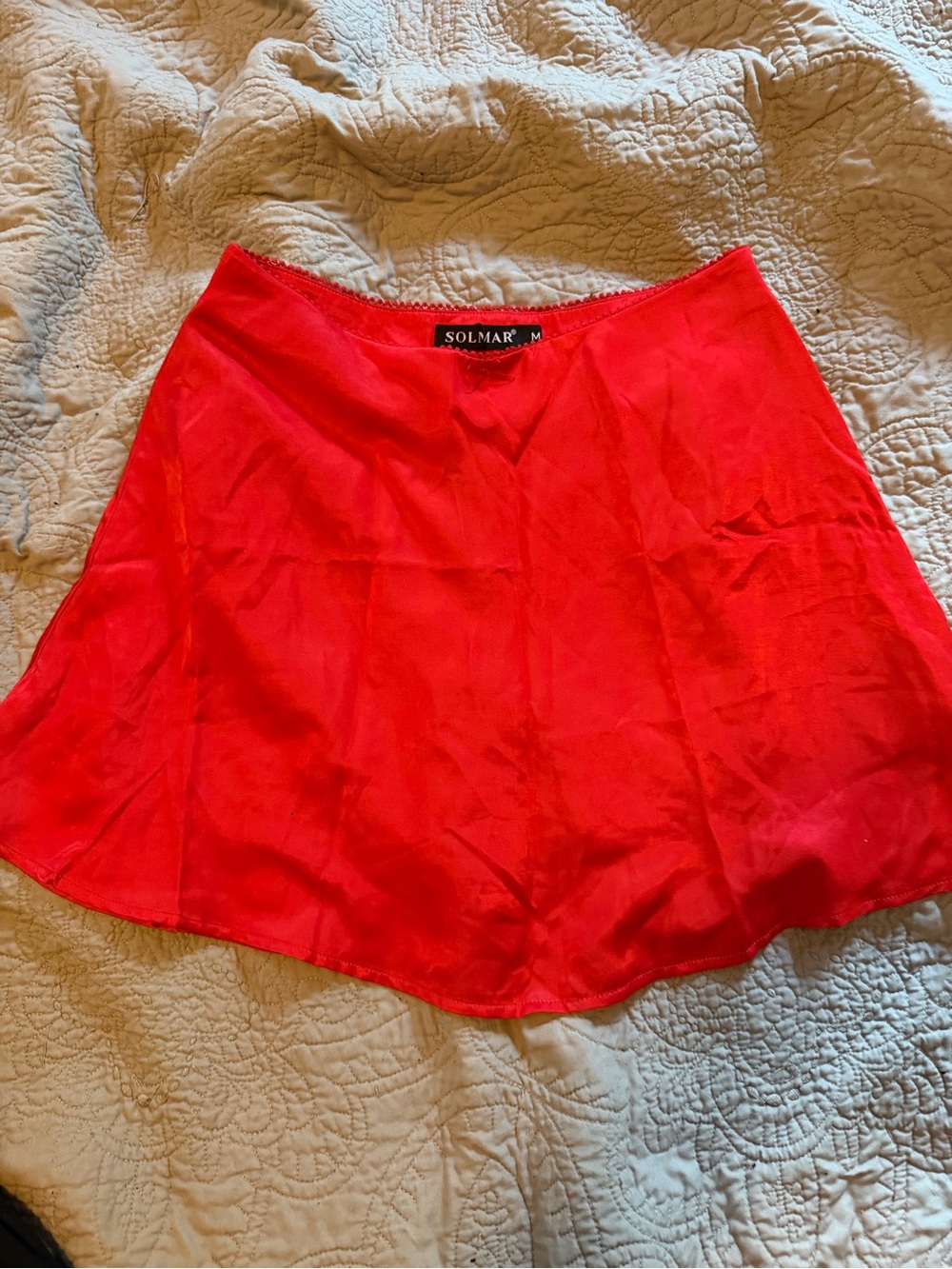 Red A-Line Mini Skirt NWT